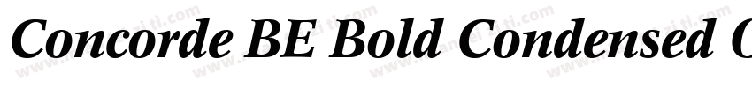 Concorde BE Bold Condensed Outline字体转换